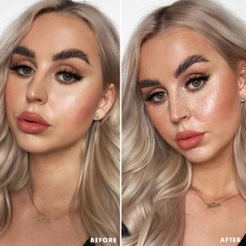 2PCS Freckle Pen,2 Colors Natural Lifelike Freckle Makeup Pen,Fake Freckles,Waterproof Long Lasting Quick Dry,Easy To Color,Soft Dot Spot Pen For Effortless Makeup(Grey & Dark Brown)