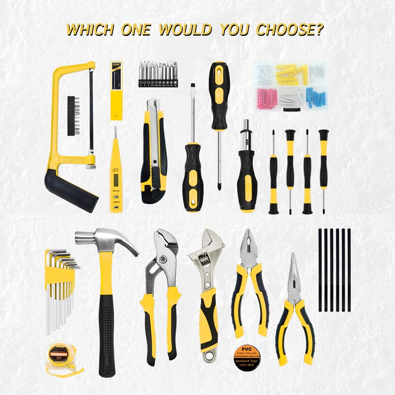 SOLUDE Tool Set,148-Piece Home Repair Tool Kit for Men Women