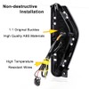 ECAHAYAKU Car LED DRL With Dynamic Turn Signal Yellow For