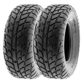 【2】SunF 25x10-12 ATV UTV Tires 25x10x12 Tubeless 6 Ply for 12 Rims - A021, black