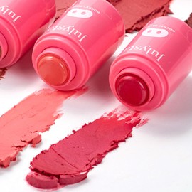 Pocket Blush Stick – 3-in-1 Blush, Highlighter & Lipstick, Long-Lasting, Waterproof, Blendable, Lightweight Cream Blush, Travel-Friendly Blushers for All Skin Tones