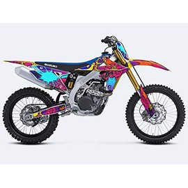 2018-2023 RMZ 450 Zany Pink Senge Graphics Complete Kit Compatible with Suzuki