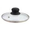 Tadar Glass Lid with Stainless Steel Ring Diameter 12, 14,