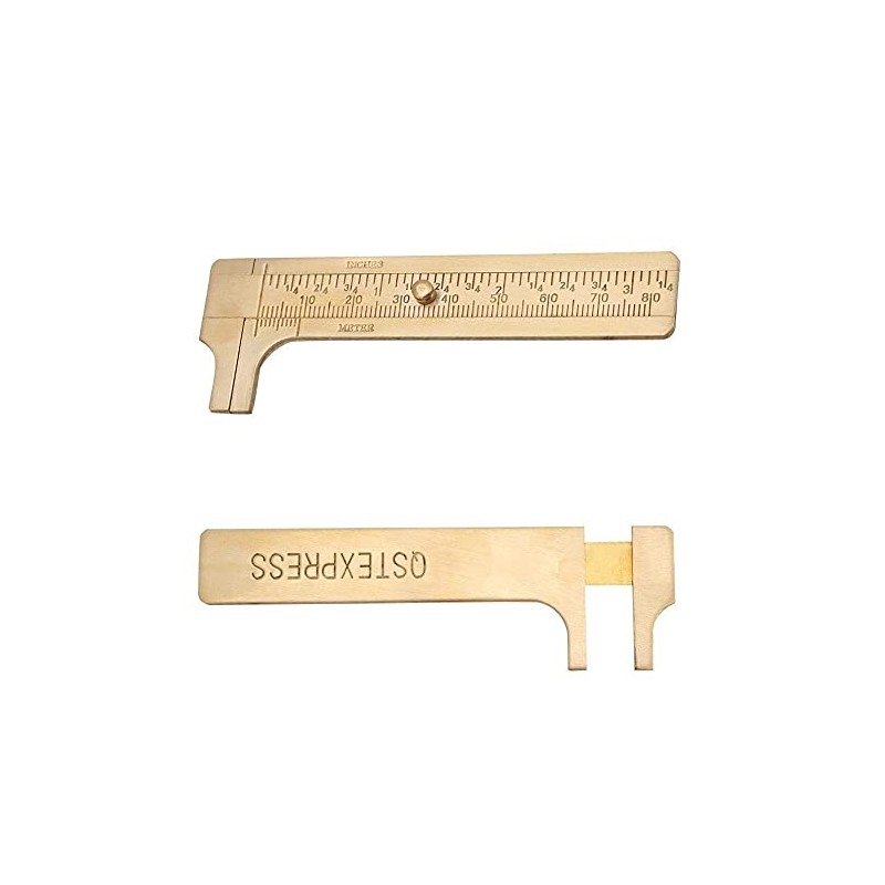 Vernier Caliper 1pc Mini Retro Brass Sliding Gauge Sliding Ruler