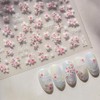 Adesivo per unghie con fiori di ciliegio rosa ciliegia per