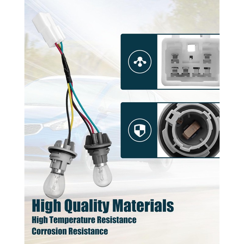 TIKSCIENCE Tail Light Socket Wire Harness Fit for Kia Forte