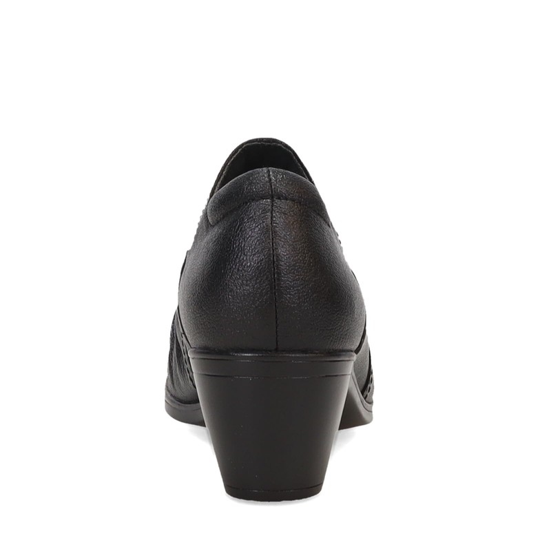 Clarks Collection Women's Emily 2 Cove Pump, Black Leather, 6