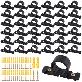 50 Pack 3/4 Inch Pipe Supports Suspension Pex Pipe Clamp Tubing Supports with Screws for Pex, Copper, CPVC Pipe