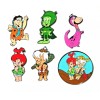 Unbranded Ultimate Flintstones Themed Metal/Enamel Pin Set of (6)