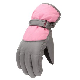 YAQUEKOU Ski Gloves Kids Waterproof Windproof Winter Gloves Boys Girls Sports Gloves Snowboard Gloves for Outdoor Sports in Winter Snow Gloves (Pink, S(4-7 Years))