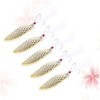 KOMBIUDA 5 Pcs Metal Bowl Fishing Bait Pineapple Texture Lure