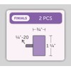 Ivilon End Cap Finials for Curtain Rods of 7/8 and