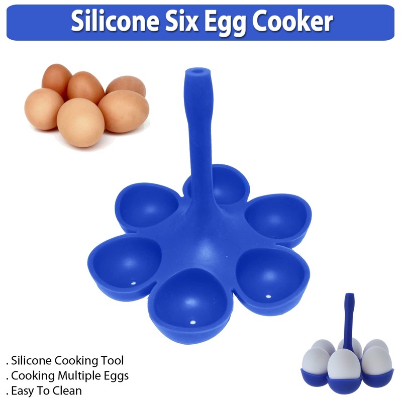 Aroma Bakeware Silicone Six Egg Cooker