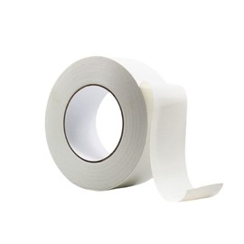 Keboyoe White Heavy Duty Duct Tape Textile Fabric Tape for Book Repair Duct Tape Hand Tearable Gaffa Tape for Library Book Binding Security Cables, 48 mm x 20 m