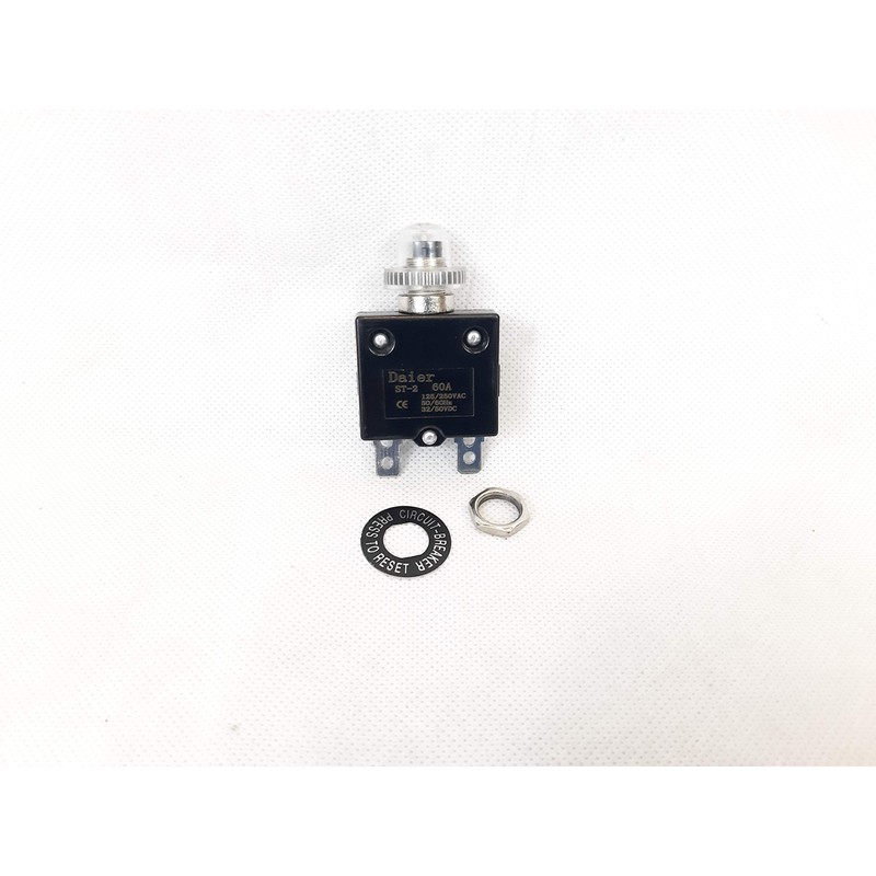 60 AMP Circuit Breaker Cut Out Reset Fuse Mobility Scooter