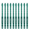 Mgtgbao 10pc 1/4” Green Masonry Drill Bits, 6MM Concrete Drill