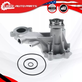 VEHITO Engine Water Pump fit Ford F-150 F150 Mustang 2011-14 V8 5.0L w/ 4-Bolt Flange