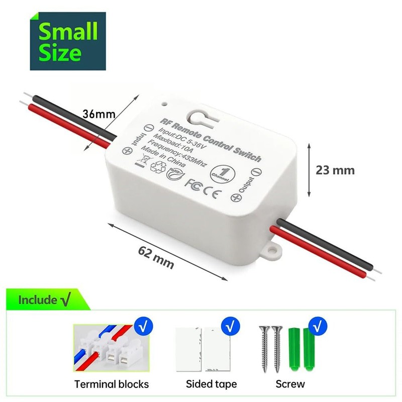 Interruptor de Luz Inalámbrico y Kit de Receptor Sin Cableado