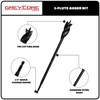 Greycore Tools 1/2 Inch x 16 Inch 3-Flute Auger Bit,