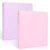 SKYDUE 3 Ring Binder 2 Pack, 1 Inch Clear View
