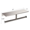 Sanliv Toilet Paper Holder,Brushed Nickel Double Toilet Paper Roll Holder