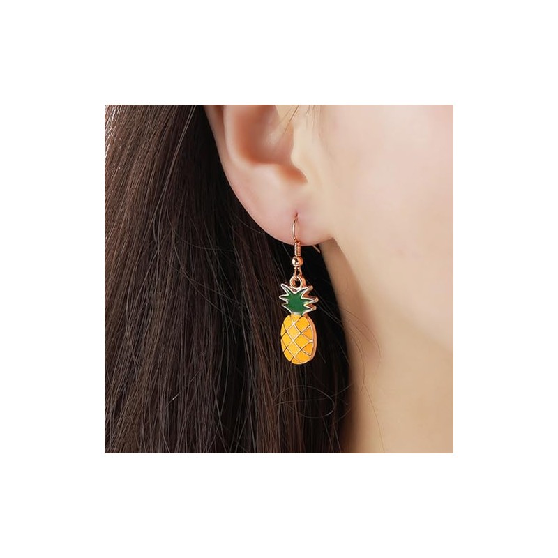 Pineapple Dangle Earrings for Women - Cute Fruit Earrings Jewelry,