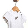 Robeez Baby Infant Bodysuit, top Dog Light Grey, 3 Months