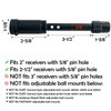 Sutekus 5/8" Trailer Hitch Lock Anti-Theft Steel Locking Hitch Pin