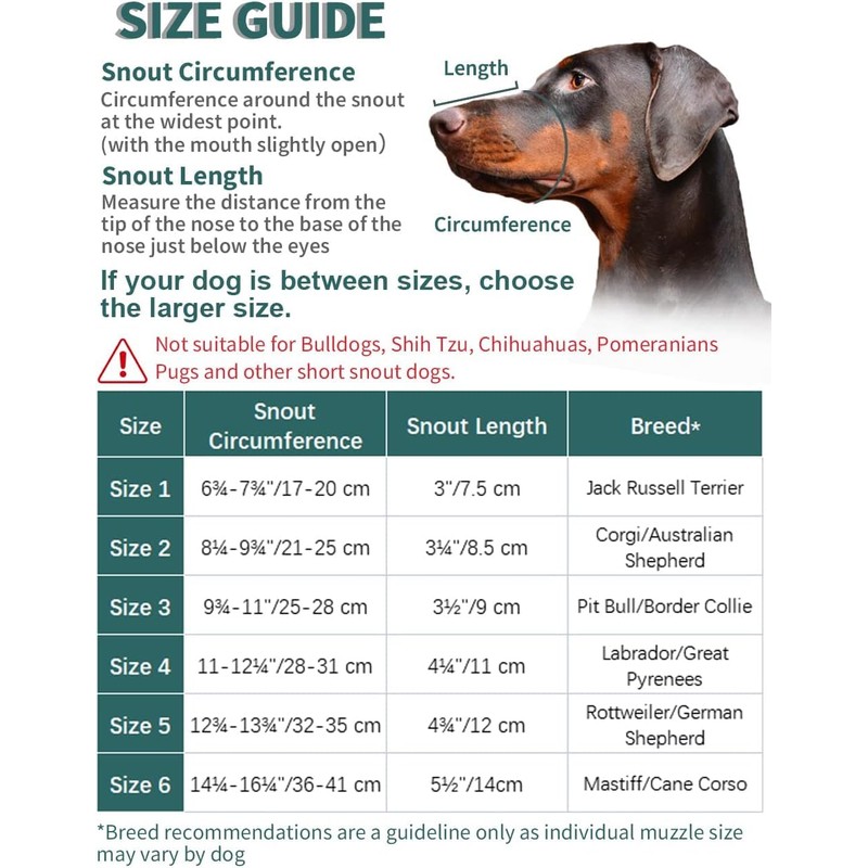 BARKLESS Dog Muzzle, Soft Basket Silicone Muzzle for Dogs to