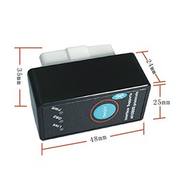 V1.5 Model, Ultra Mini OBDII Diagnostic with Switch ELM327 K-Line Bluetooth Bluetooth Scanning Tool Tester OBD2 Android Torque/PC with Instruction Manual