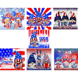 Patriotic Gnomes Tumbler Sublimation Prints-Ready To Press Prints Bundle