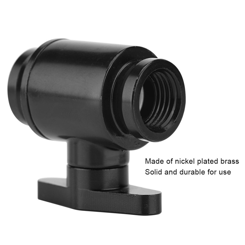 G1/4 Inch Water Cooling Valve, G1/4" Female Black Water Ball