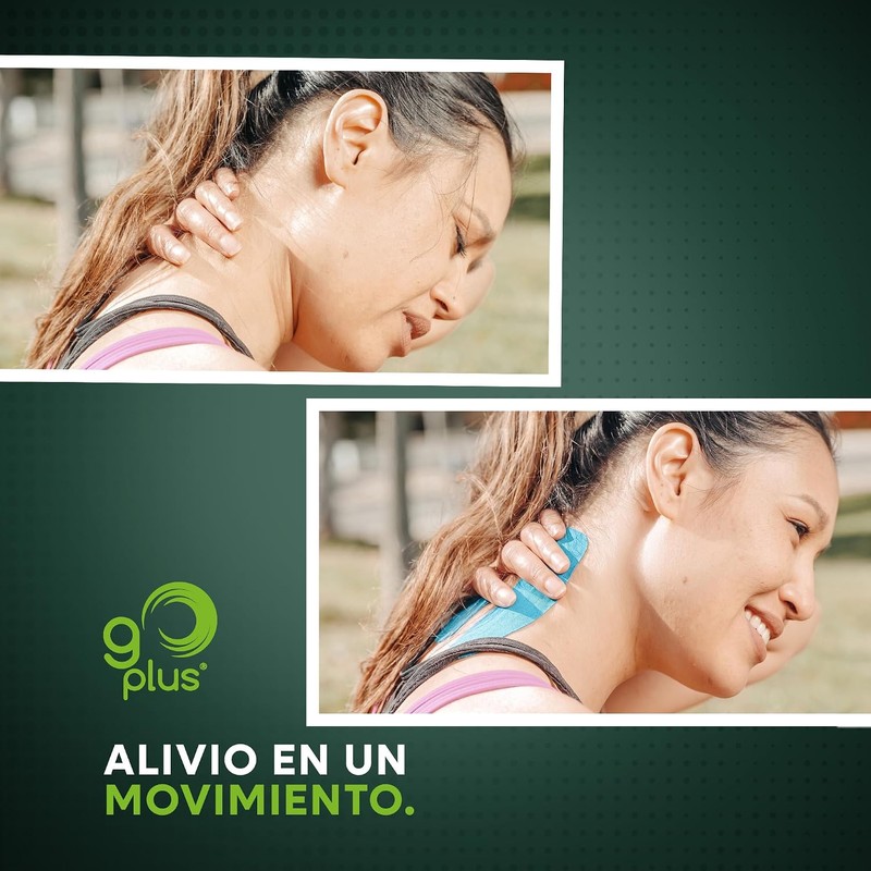 Cinta Kinesiologica Azul 5 m Precortada Go Plus