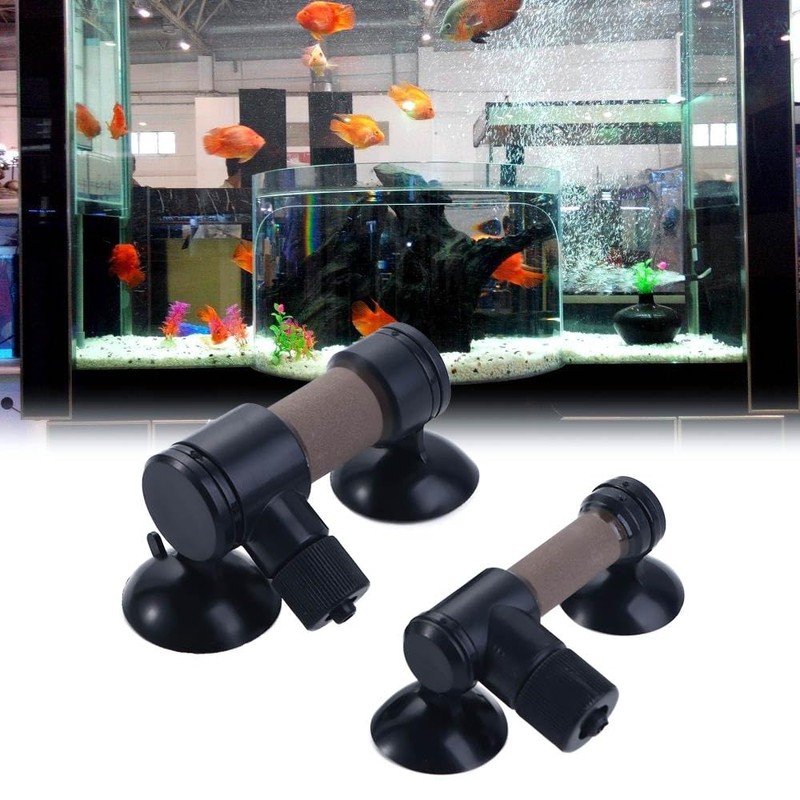 Vctitil Aquarium CO2 Diffuser Air Oxygen Atomizer Double Sucker Refiner