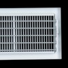 Fits 12x6 Duct Opening | Steel Baseboard Air Supply Grille