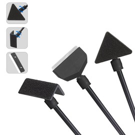 3-in-1 Aquarium Cleaning Tools, Algae Scraper, Aquarium Algae Razor Scraper, 14 Inch Aquarium Cleaning Tool with Removable Rod, Stainless Steel Blades for Glass Fish Tank