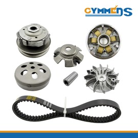 GYMMEDS GY6 150cc Performance Clutch Set, Fit for GY6 125cc And 150cc 4-Stroke Engine Scooter Motorcycle Moped ATV Taotao Roketa Sunl,include Clutch Assembly and Variator Assembly with 743 belt.