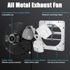 Criditpid 12 Inch Shutter Exhaust Fan, Wall Mounted Garage Exhaust