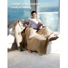 YnM Chunky Throw Blanket, Medium-Weight, Hand Knitted, Skin Friendly, Ventilated