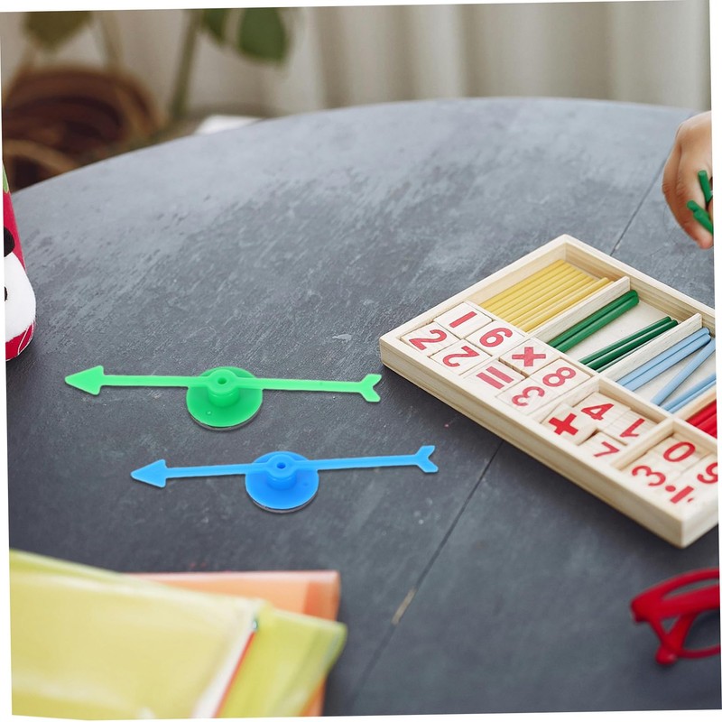 Gatuida 6pcs Magnetic Arrow Spinner Game Props Portable Plastic Pointers