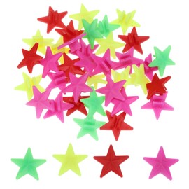 PATIKIL Bike Wheel Spokes Beads, 72 Pcs Colorful Bicycle Spoke Decoration Resin Clip Beads Spoke for Bike Accessories (Pentagram), Multicolor