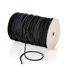 Black Round Elastic 1.5mm Wide x 5 Metres Dressmaking Sewing Hat Craft Mask
