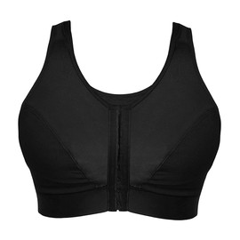 ENELL Women's Lite Full Coverage Sports Bra (101),8,Black