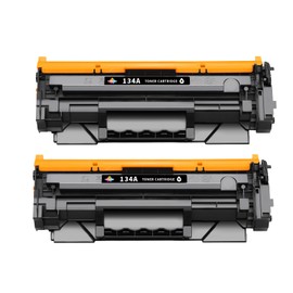 SANUNE 134A Toner Cartridge (with Chip) Replacement for HP 134A 134X W1340A W1340X Black Ink Cartridges for HP M209dw M234dw M234sdw M234sdn Printer (2-Pack)