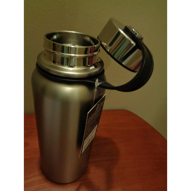 SHARPER IMAGE DASHING STAINLESS STEEL INSULATED DOUBLE WALL WATER BOTTLE