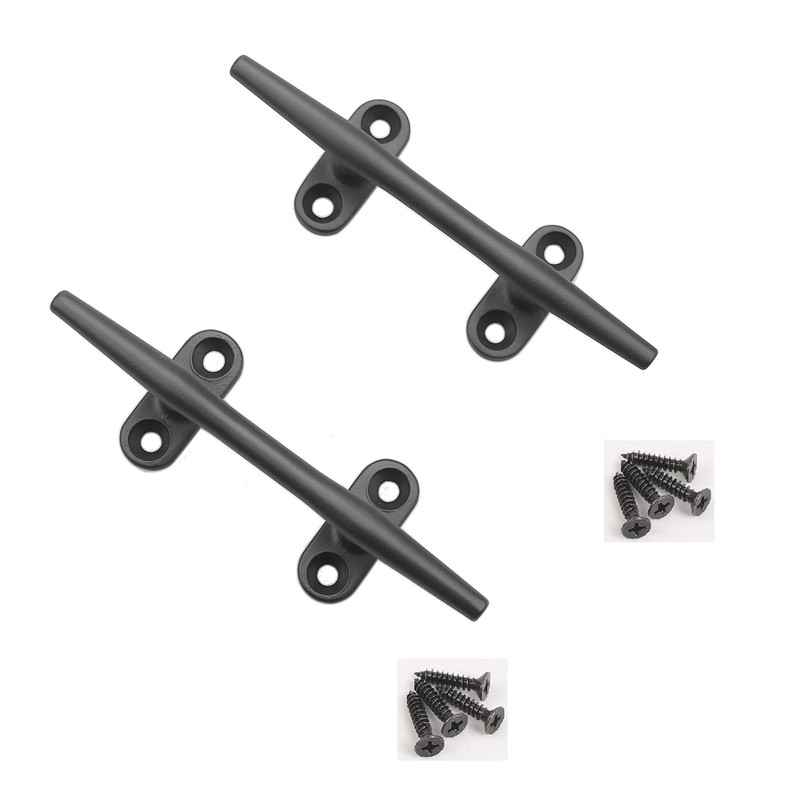 Thorn Boat Black Cleat Dock Marine 316 Stainless Steel Open