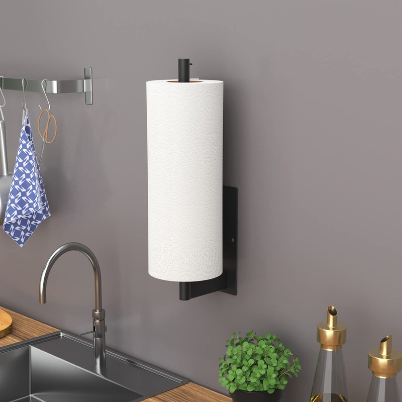 Kitchen Roll Holder Under Cabinet, Stainless Steel Paper Towel Holder