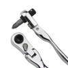 Mini 1/4 Inch Ratchet Wrench, 72-Tooth Reversible Chrome Vanadium Steel