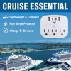 Cruise Approved Foldable Non Surge Power Strip [2 USB-C, 2