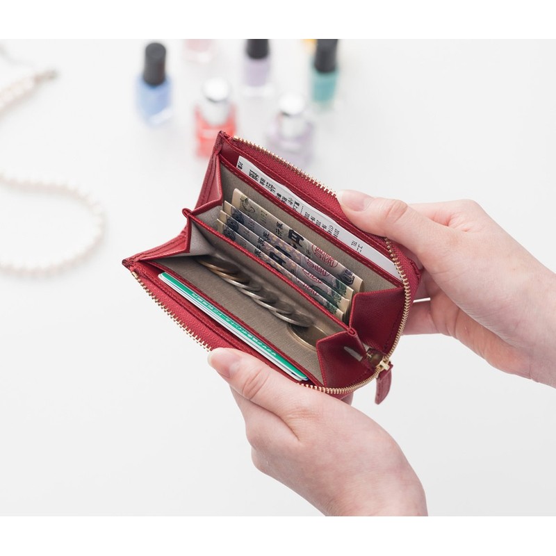 Corale Coin Purse, Coin Purse, Women's, Leather, Compact, Card Case,